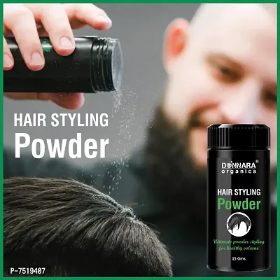 Donnara Organics Hair Volumizing Powder Strong Hold - Matte Finish - 24 Hrs Hold - Natural And Safe Hair Styling Powder Pack Of 2-thumb4