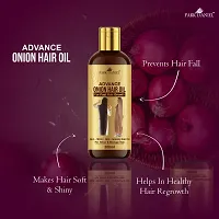 Park Daniel Advanced Onion Hair Oil For Reduces Hair Loss/Fall Control 600 Ml Pack Of 3-thumb2