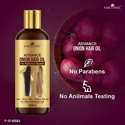 Park Daniel Advanced Onion Hair Oil For Reduces Hair Loss/Fall Control 600 Ml Pack Of 3-thumb5