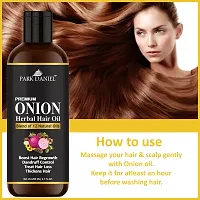 Park Daniel Onion Herbal Hair Oil Hair Growth-Pack Of 4, 200 Ml Each-thumb3