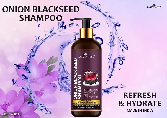 Park Daniel  Natural Onion Blackseed Shampoo - For Great Shine And Luster Hair Combo Pack 2 Bottle Of 200 Ml - 400 Ml-thumb4