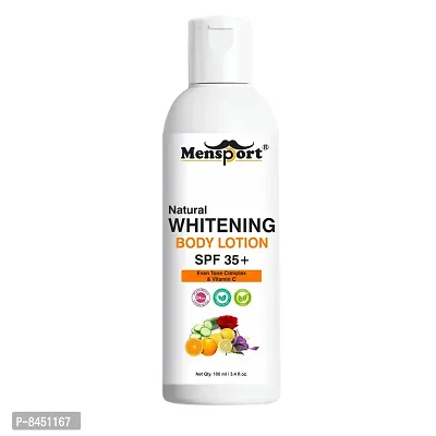 Mensport Skin Whitening SPF 35+ Sunscreen Lotion For Norishment Moisturiser of Dry Skin Pack of 1 of 100 ML
