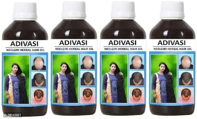 Adivasi Neelgiri Herbal Hair Oil Pack of 4 of (125 ML)-thumb0