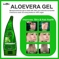 Mensport Multipurpose Aloe Vera Beauty Gel for Skin Nourishment 130ML Pack Of 2-thumb1