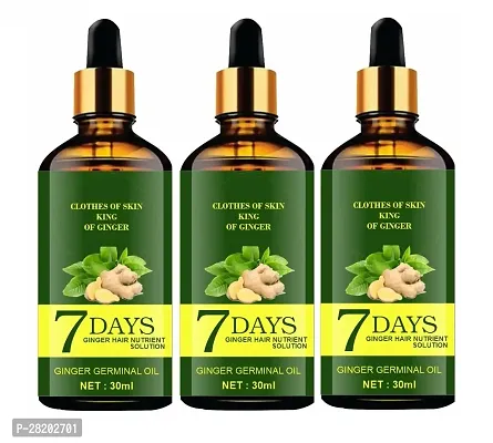 Ginger Hair Growth Essence Germinal Hair Growth Serum Essence Oil Hair Loss Treatment Growth Hair for Men Women (30ML) Pack of 3