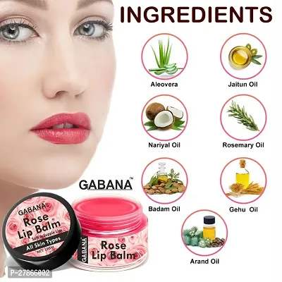 Gabana Bubblegum, Orange, Rose  Vanilla Extract Lip Balm For Dry, Cracked  Chapped Lips, Intense Moisturizing for Men  Women, Suitable for All Skin Type (Each, 15g) Combo of 4-thumb4