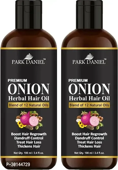 Park Daniel Onion Herbal Hair Oil-2 Bottles Of 100 Ml - 200 Ml-thumb0