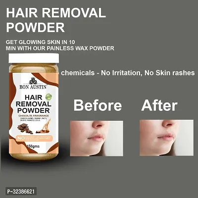 Chocolate Fragrance Hair Removal Powder - (Three in one Use), 150g - Pack of 2-thumb3