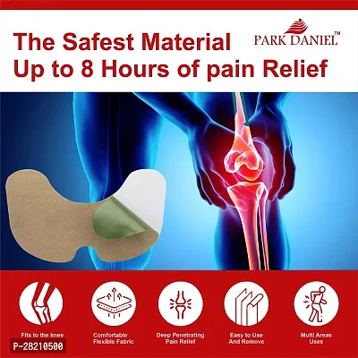 Park Daniel Knee Patch for Instant Relife | 100% Safe  Natural Knee Pain Relief Products | (12 Knee Patch) Pack Of 1-thumb4