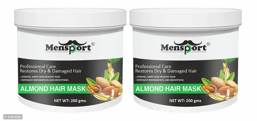 Mensport Almond Protein Hair Mask Restore Softness  (200g) Pack of 2