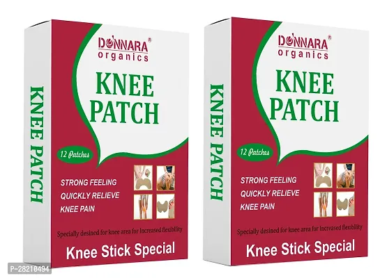 Donnara Organics Knee Patch for Instant Relife (12 Knee Patch) Pack Of 2-thumb0