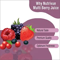 Nutrivue Multiberry Juice for Healthy Heart Management | Pure Herbal (400ml)-thumb1