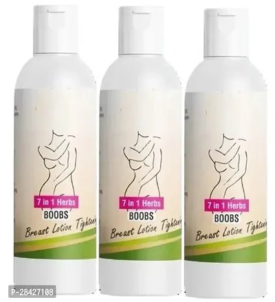 7IN1 HERBS Bigger Breast Enhancement Lotion 100% Natural Toner Breast Lotion for Women its helps in growth/firming/tightening natural with Anti Ageing, Shaping, Uplifting Sagging Fat Muscles, No Mineral Oil, No Paraben, No Chemical Women (100ml) Pack of 3