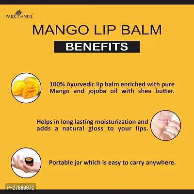 Park Daniel Mango Extract Natural Lip Balm For Dry Damaged and Chapped Lips to Get Intense Moisturizing (15gms) Pack of 4-thumb5