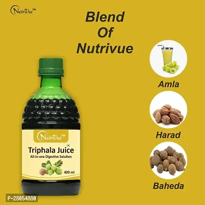 Nutrivue Triphala Juice for Digestive Solutions |100% Ayurvedic (400ml)-thumb3