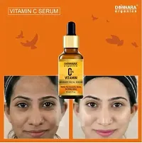 Donnara Organics Vitamin C20% Facial Whitening Serum, Vitamin B3 Face Serum  Dark Knuckle Skin Whitening Serum (Each,30ml) Combo of 3-thumb2