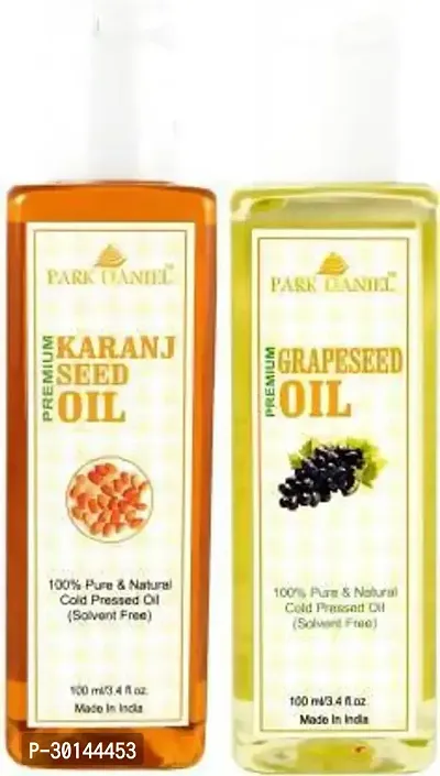 Organic Karanj oil and Grapeseed oil  -Pack Of 2