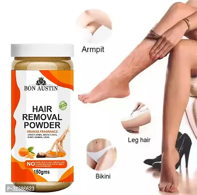 Natural Orange Fragrance Hair Removal Powder -  (Three in one Use), 150g - Pack of 1