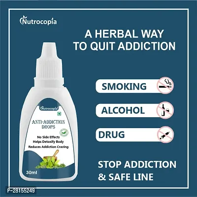 Nutrocopia Anti-Addiction Drops for Reduce Addiction Cravings | Quit SmokingAlcohol | (30ml) Pack Of 2-thumb3