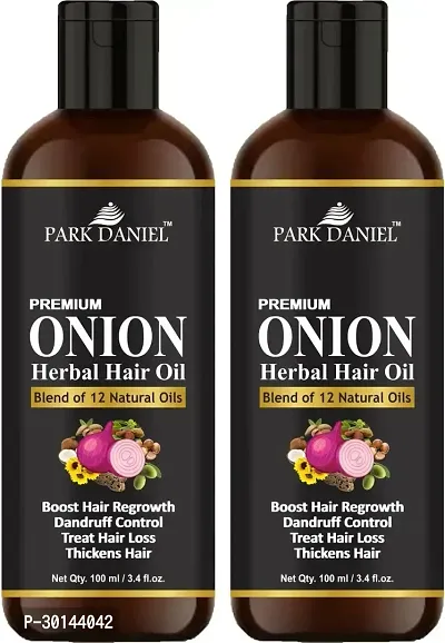 Park Daniel Onion Herbal Hair Oil - 2 Bottles Of 100 Ml - 200 Ml-thumb0