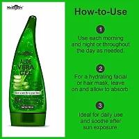 Mensport Multipurpose Aloe Vera Beauty Gel for Skin Nourishment 130ML Pack Of 2-thumb3