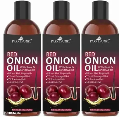 Pure and Natural Red Onion Oil -Pack of 3