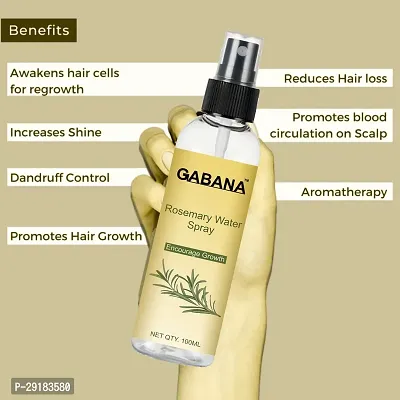 Gabana 100% Natural  Pure Rosemary Water | Hair Spray For Regrowth | Hair Growth Expert (100ml) Pack of 2-thumb3