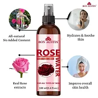 Natural Rosemary Water For Hair Regrowth, Beetroot Lip Serum And Natural Rose Water 100ml - Set of 3 Items-thumb1