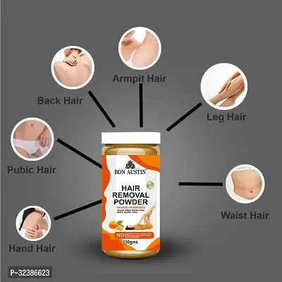 Natural Orange Fragrance Hair Removal Powder -  (Three in one Use), 150g - Pack of 1-thumb4