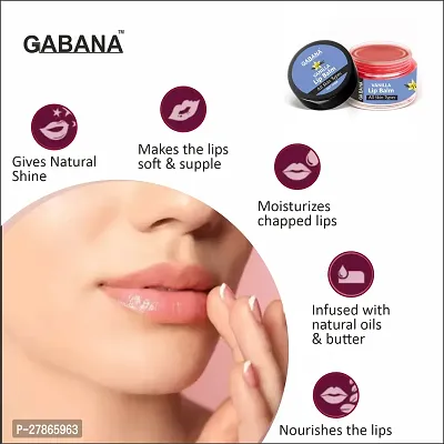 GABANA Vanilla Extract Lip Balm For Dry, Cracked  Chapped Lips, Intense Moisturizing for Men  Women, Suitable for All Skin Type (15g) Pack of 2-thumb2