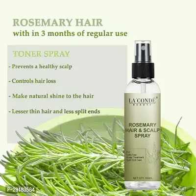 LaConde Beauty 100% Natural  Pure Rosemary Water | Hair Spray For Regrowth | Hair Growth Expert (100ml) Pack of 1-thumb4