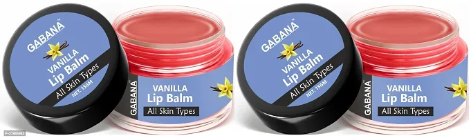 GABANA Vanilla Extract Lip Balm For Dry, Cracked  Chapped Lips, Intense Moisturizing for Men  Women, Suitable for All Skin Type (15g) Pack of 2