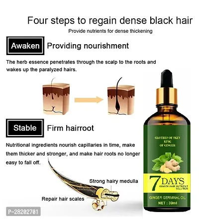 Ginger Hair Growth Essence Germinal Hair Growth Serum Essence Oil Hair Loss Treatment Growth Hair for Men Women (30ML) Pack of 3-thumb4