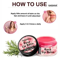 GABANA Rose Extract Lip Balm For Dry, Cracked  Chapped Lips, Intense Moisturizing for Men  Women, Suitable for All Skin Type (15g) Pack of 2-thumb3