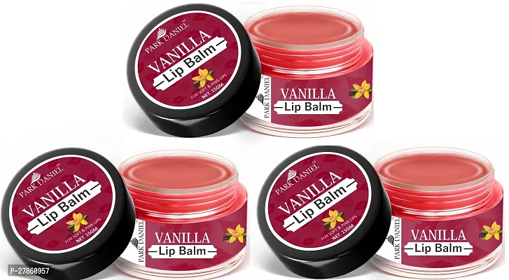 Park Daniel Vanilla Extract Natural Lip Balm For Dry Damaged and Chapped Lips to Get Intense Moisturizing (15gms) Pack of 3-thumb0