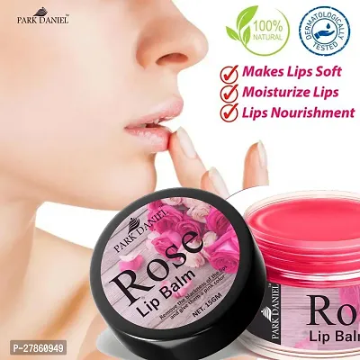 Park Daniel Rose Extract Natural Lip Balm For Dry Damaged and Chapped Lips to Get Intense Moisturizing (15gms) Pack of 2-thumb5