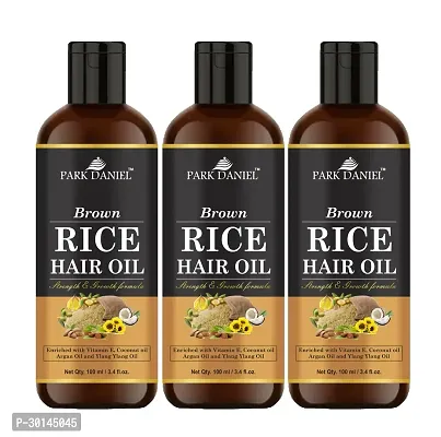 Park Daniel Premium Brown Rice Hair Oil Pack Of 3-thumb0