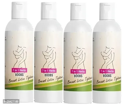 7IN1 HERBS Bigger Breast Enhancement Lotion 100% Natural Toner Breast Lotion for Women its helps in growth/firming/tightening natural with Anti Ageing, Shaping, Uplifting Sagging Fat Muscles, No Mineral Oil, No Paraben, No Chemical Women (100ml) Pack of 4