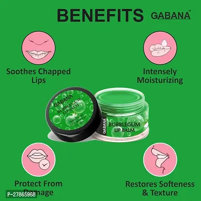 GABANA Bubblegum Extract Lip Balm For Dry, Cracked  Chapped Lips, Intense Moisturizing for Men  Women, Suitable for All Skin Type (15g) Pack of 2-thumb2