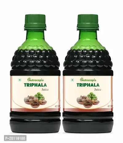 Nutrocopia Triphala Juice All-in-one Digestive Care Solution | 100 % Ayurvedic | Pack Of 2 Bottle Of 400ml