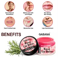 GABANA Rose Extract Lip Balm For Dry, Cracked  Chapped Lips, Intense Moisturizing for Men  Women, Suitable for All Skin Type (15g) Pack of 2-thumb2