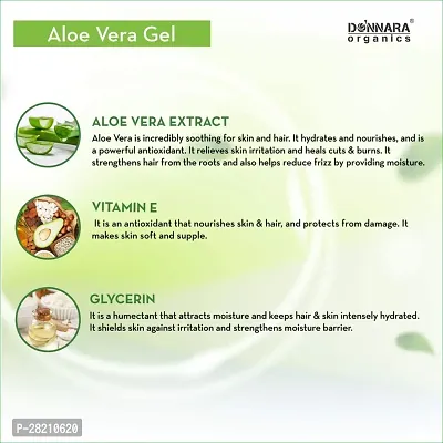 Donnara Organics Multipurpose Aloe Vera Beauty Gel For Skin Nourishment 130 ML Pack Of 2-thumb4