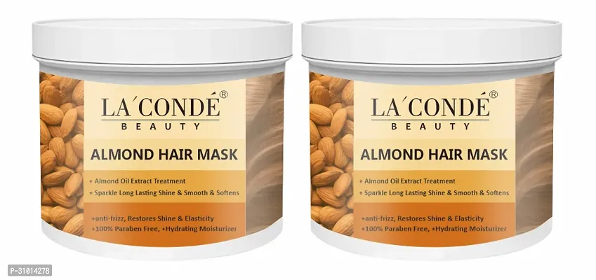 LaConde Almond Protein Hair Mask Restore Softness  Natural Luster (200g) Pack of 2