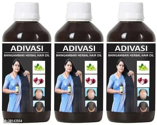 Adivasi Bhingambari Herbal Hair Oil Pack of 3-thumb0