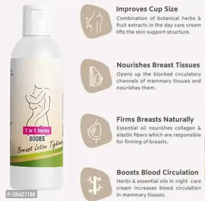 7IN1 HERBS Bigger Breast Enhancement Lotion 100% Natural Toner Breast Lotion for Women its helps in growth/firming/tightening natural with Anti Ageing, Shaping, Uplifting Sagging Fat Muscles, No Mineral Oil, No Paraben, No Chemical Women (100ml) Pack of 3-thumb2