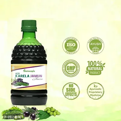 Nutrocopia Neem Karela Jamun Juice for Promotes Healthy Glucose Levels | Healthy Juice | Pack Of 1 Bottle Of 400ml-thumb4