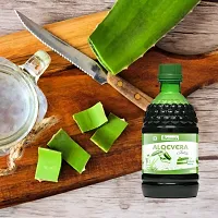 Nutrocopia Aloe Vera Juice Rejuvenates Skin and Hair | Natural Juice for Skin Care | Pack Of 1 Bottle Of 400ml-thumb1