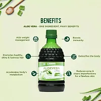 Nutrocopia Aloe Vera Juice Rejuvenates Skin and Hair | Natural Juice for Skin Care | Pack Of 1 Bottle Of 400ml-thumb3