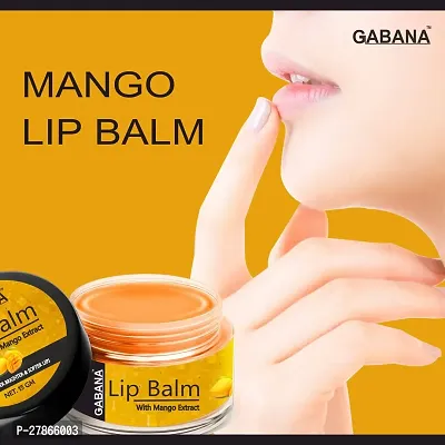 Gabana Mango, Orange, Rose  Vanilla Extract Lip Balm For Dry, Cracked  Chapped Lips, Intense Moisturizing for Men  Women, Suitable for All Skin Type (Each, 15g) Combo of 4-thumb2