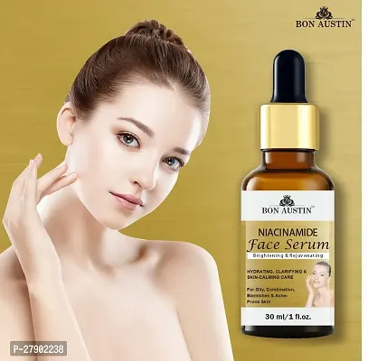 Bon Austin Niacinamide Brightening Serum, Pink Lip Serum, Eyebrow and Eyelash Growth Oil  Hair Growth Ginger Serum - Combo of 4 Items (Each, 30ML)-thumb2